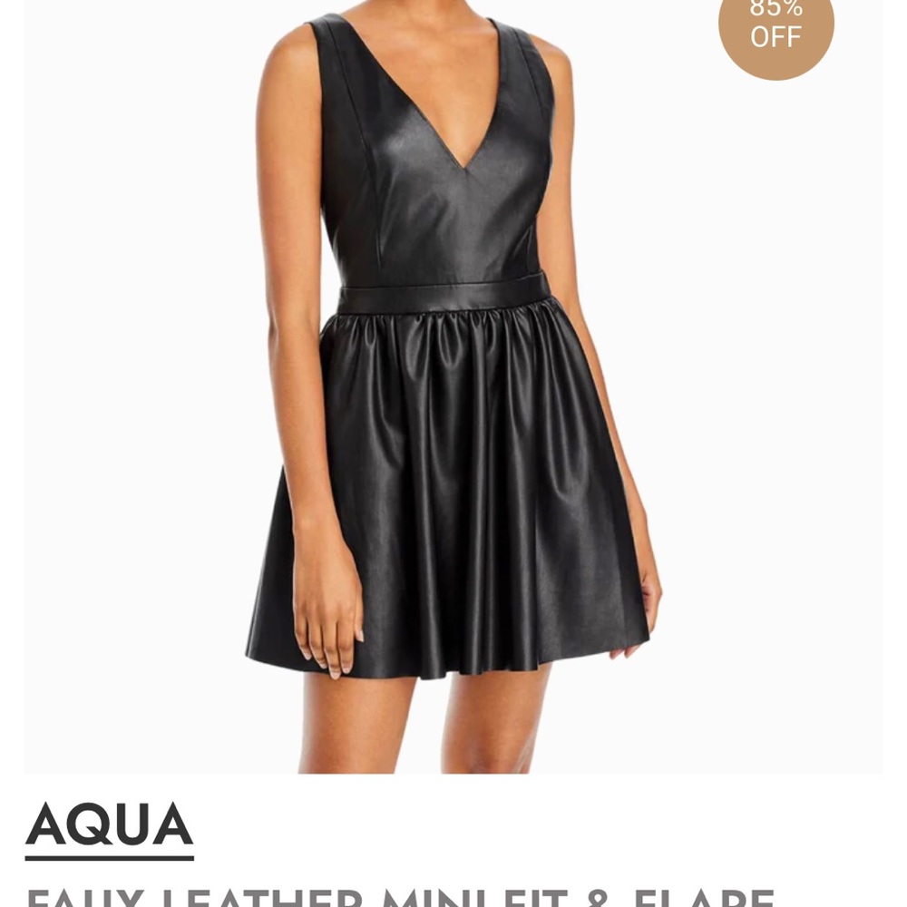 Aqua faux a line dress